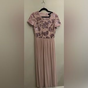 Blush pink formal dress